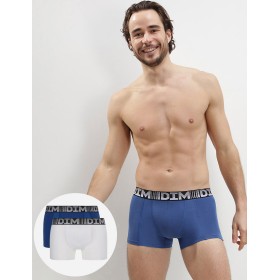 Мужские боксеры в наборе (2 шт) Dim 01N1 синий/белый, Цвет: синий/белый, Размеры: S