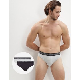 Набор мужских трусов (2 шт) Dim 0A6D черный/серый, Цвет: черный/серый, Размеры: 2XL