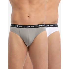 Набор мужских слипов (2 шт) Dim 6595/2 антрацит и белый, Цвет: антрацит/белый, Размеры: M