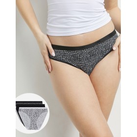 Набор хлопковых трусиков Dim LES POCKETS COTON 4C17 оптика - 3 штуки, Цвет: оптика, Размеры: XXS/XS