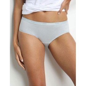 Набор хлопковых трусов Dim LES POCKETS COTON 4H01/3 черный/белый/серый - 3 штуки, Цвет: черный/белый/серый, Размеры: XXS/XS