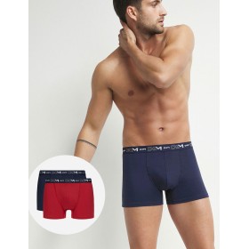 Трусы мужские боксеры набор (2 шт) Dim 6596/2 синий/красный, Цвет: синий/красный, Размеры: L