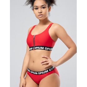 Красный спортивный купальник Opium SF-51, Цвет: красный, Размеры: L