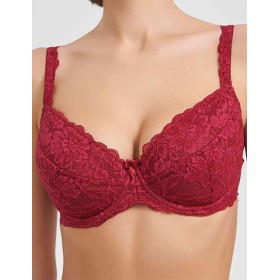 Бюстгальтер балконет пуш-ап Simona M 870 румба, Цвет: румба, Размеры: 85C