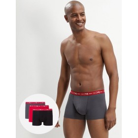 Набор мужских боксеров (3 шт) Dim 6596/3 серый/красный/черный, Цвет: серый/красный/черный, Размеры: M