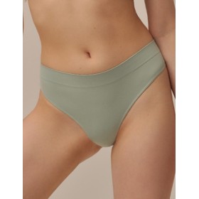 Трусы стринги с высокой посадкой MY PE044 pistache, Цвет: зеленый, Размеры: L/XL