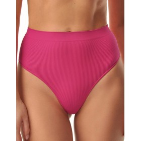 Высокие стринги в рубчик MY PE055 barbie, Цвет: фуксия, Размеры: S