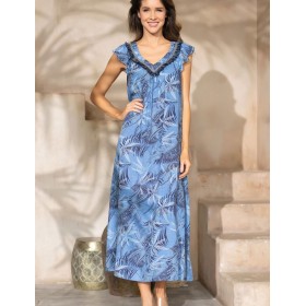 Летнее платье Mia-Amore MEXICO 1834, Цвет: лазурный, Размеры: 3XL