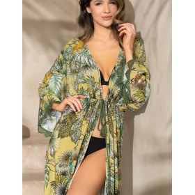 Длинный пляжный халат Mia-Amore SAFARY 1809, Цвет: cафари, Размеры: 4XL/5XL