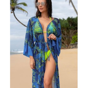 Пляжный халат Mia-Amore SARDINIA 7349, Цвет: синий, Размеры: L/XL