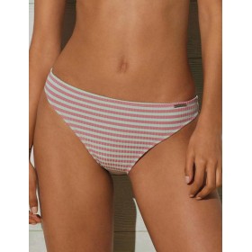 Низкие полосатые плавки Ysabel Mora 82096 LINEAS & WAFFLES, Цвет: мята/розовый, Размеры: S