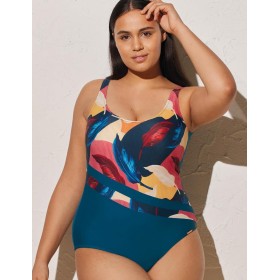 Совместный купальник Ysabel Mora 82349 WINE Y ROSAS, Цвет: мульти, Размеры: 80B