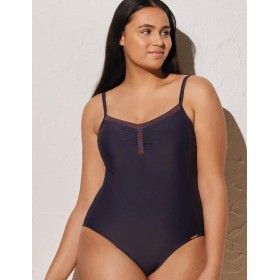 Синий закрытый купальник Ysabel Mora 82390 ESPURNA, Цвет: темно-синий, Размеры: 100B