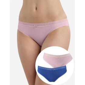 Набор хлопковых трусов Dim ECO 09AJ (2 шт) розовое дерево и чернильный, Цвет: розовое дерево/черни, Размеры: S/M