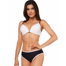 Открытый черно-белый купальник Ewlon A.8070_965, Цвет: черный, Размеры: 75D