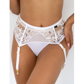 Пояс для чулок Kris Line YES susspender, Цвет: белый, Размеры: L