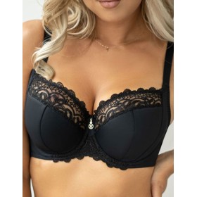 Бюстгальтер полумягкий Kris Line BETTY semi-soft side support черный, Цвет: черный, Размеры: 70DD