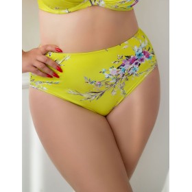Плавки женские высокие Kris Line IBIZA high waist, Цвет: желтый, Размеры: M