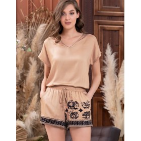 Комплект с шортами Mia-Amore RIANNA 1852, Цвет: песочный, Размеры: S