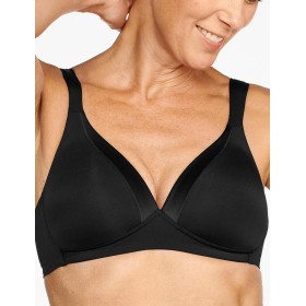 Бескаркасный гладкий бюстгальтер Naturana 5119 черный, Цвет: черный, Размеры: 90A