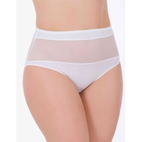 Трусы слипы миди Lina A 4917 белый, Цвет: белый, Размеры: M