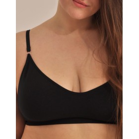 Топ со съемными вкладышами MY BR364PS nero, Цвет: черный, Размеры: 2XL