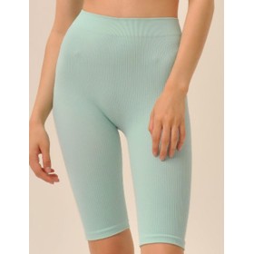 Велосипедки в рубчик MY PA829 mentol, Цвет: мята, Размеры: L