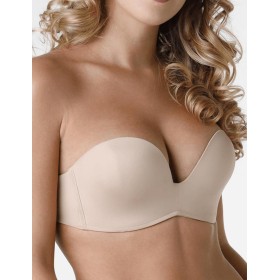 Гладкий бюстгальтер без бретелей Wonderbra W032D бежевый, Цвет: бежевый, Размеры: 85I