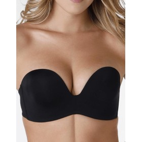 Гладкий бюстгальтер без бретелей Wonderbra W032D черный, Цвет: черный, Размеры: 90B