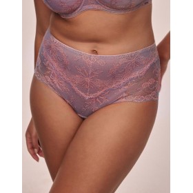 Высокие кружевные трусы Alles MADERA classic, Цвет: сиреневый, Размеры: M