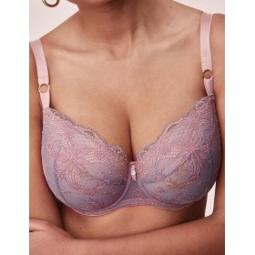 Кружевной бюстгальтер с поролоном Alles MADERA U/W, Цвет: сиреневый, Размеры: 90B