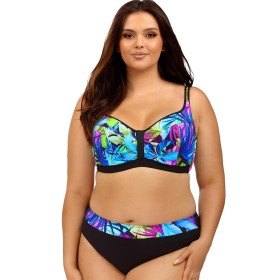 Купальник с уплотненной чашкой Lorin L2529/3 BIG, Цвет: флора, Размеры: 85C