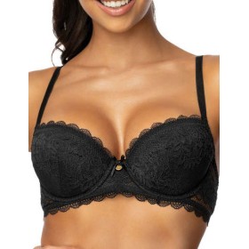 Бюстгальтер балконет пуш-ап MAT ESTELLE czarny M-0198-11-1, Цвет: черный, Размеры: 85B