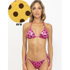 Купальник бикини в горох Sielei CO32 oro, Цвет: oro (золотой), Размеры: 75B