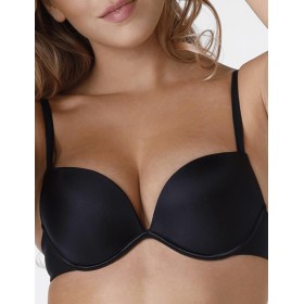 Бюстгальтер гладкий с пуш-ап Wonderbra W8144 черный, Цвет: черный, Размеры: 70A