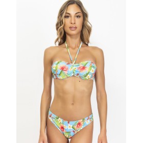 Цветной купальник бандо без косточек Sielei JN85 turchese, Цвет: turchese (бирюзовый), Размеры: 70B