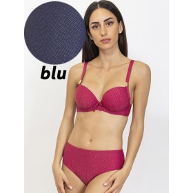 Синий купальник формовка слип Sielei LX89 blu, Цвет: blu (синий), Размеры: 75C