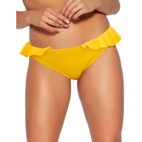 Плавки бразилиана с оборкой AVA SF174/11 желтый, Цвет: желтый, Размеры: M