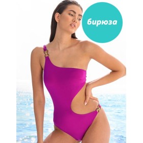 Однотонный купальник монокини Jolidon FR120U бирюза, Цвет: бирюза, Размеры: 70B