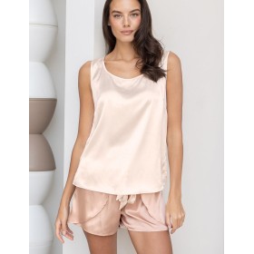 Комплект женский топ + шорты Mia-Amore HAILEY 7302, Цвет: миндальный, Размеры: XS