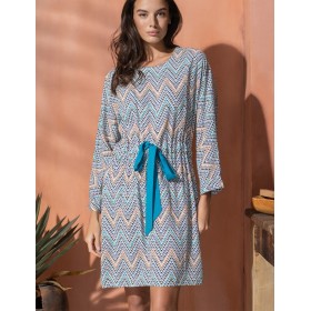 Домашнее платье-туника Mia-Amore VEGAS 1994 синий, Цвет: синий, Размеры: 2XL/3XL