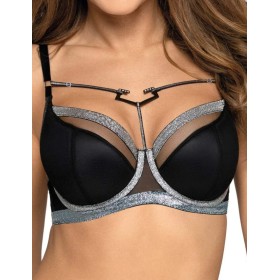 Бюстгальтер полумягкий Novika HALLEY N02 PU, Цвет: черный, Размеры: 80I