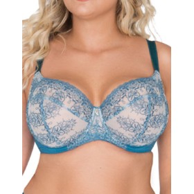 Мягкий бюстгальтер с боковой поддержкой Akcent A-38 M, Цвет: бирюзовый, Размеры: 65I