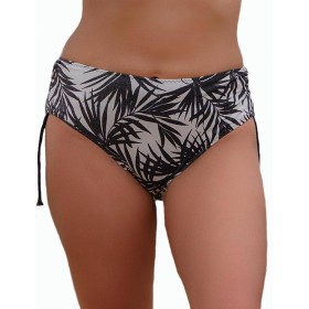 Плавки женские с регулировкой бока Akcent AN267, Цвет: черно-белый, Размеры: 2XL