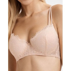 Бюстгальтер балконет пуш-ап Esotiq KITTY 40553 пудровый, Цвет: пудровый, Размеры: 70E