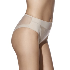 Высокие трусы Selene VIOLETA BRAGA серо-бежевый, Цвет: серо-бежевый, Размеры: S