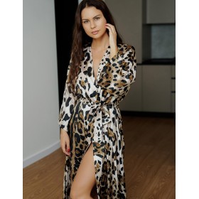 Элегантный халат-кимоно 5senses 7147 леопард, Цвет: леопард, Размеры: XS/S/M/L