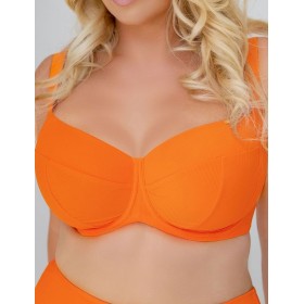 Мягкий бюстгальтер от купальника Kris Line MADERA soft full cup org, Цвет: оранжевый, Размеры: 65JJ