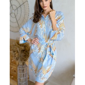 Рубашка из тканой вискозы Mia-Amore PALM BEACH 1987, Цвет: голубой, Размеры: L