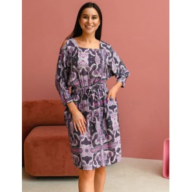 Платье-туника с узором Mia-Mia ALBA 16518, Цвет: cиреневый, Размеры: S